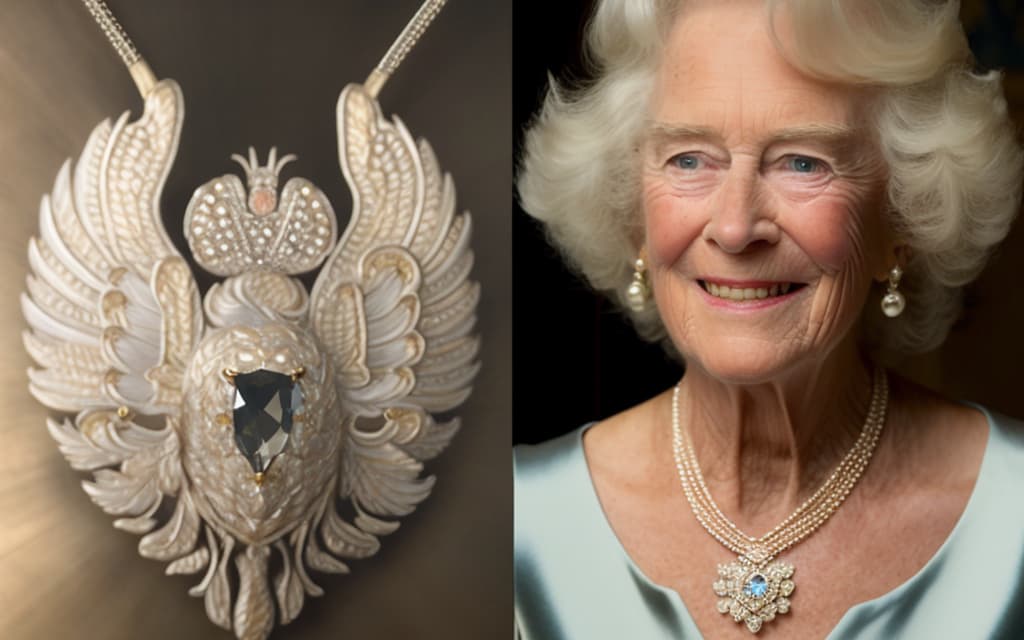 Silberschmuck von Camilla zu Ehren der verstorbenen Queen